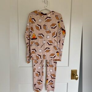 Old Navy kids pajamas S’mores print Size 8